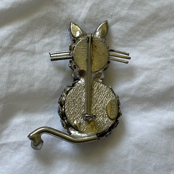 Vintage WARNER Kitty Brooch. - Picture 4 of 10